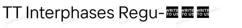 TT Interphases Regu字体转换 TT Interphases Regu字体转换